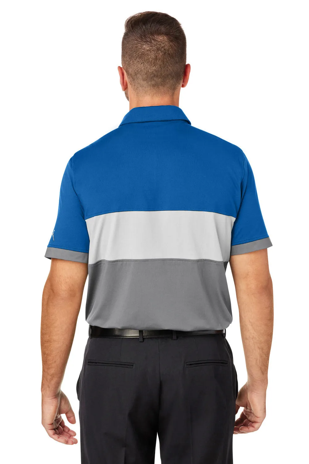 Puma Mens Cloudspun Highway Moisture Wicking Short Sleeve Polo Shirt - Bright Cobalt Blue  Choose your new Clothing Puma