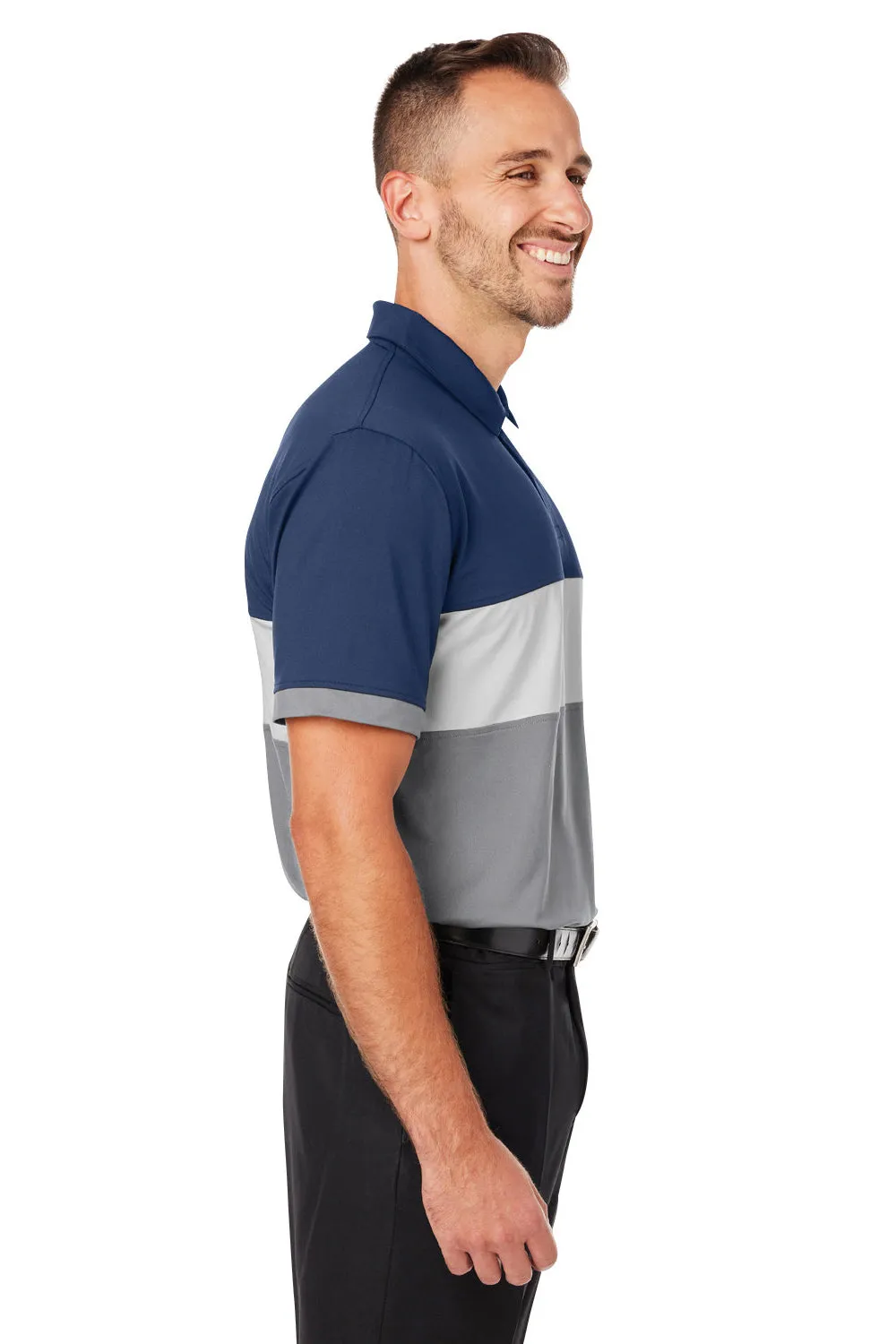 Puma Mens Cloudspun Highway Moisture Wicking Short Sleeve Polo Shirt - Navy Blue Blazer  Choose your new Clothing Puma