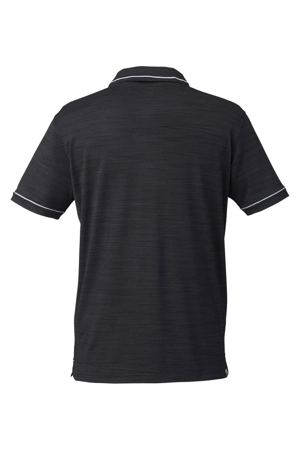 Puma Mens Cloudspun Monarch Moisture Wicking Short Sleeve Polo Shirt - Heather Black/Heather High Rise Grey  Choose your new Clothing Puma