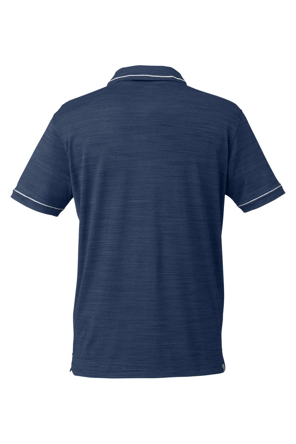 Puma Mens Cloudspun Monarch Moisture Wicking Short Sleeve Polo Shirt - Heather Navy Blue/High Rise Grey  Choose your new Clothing Puma