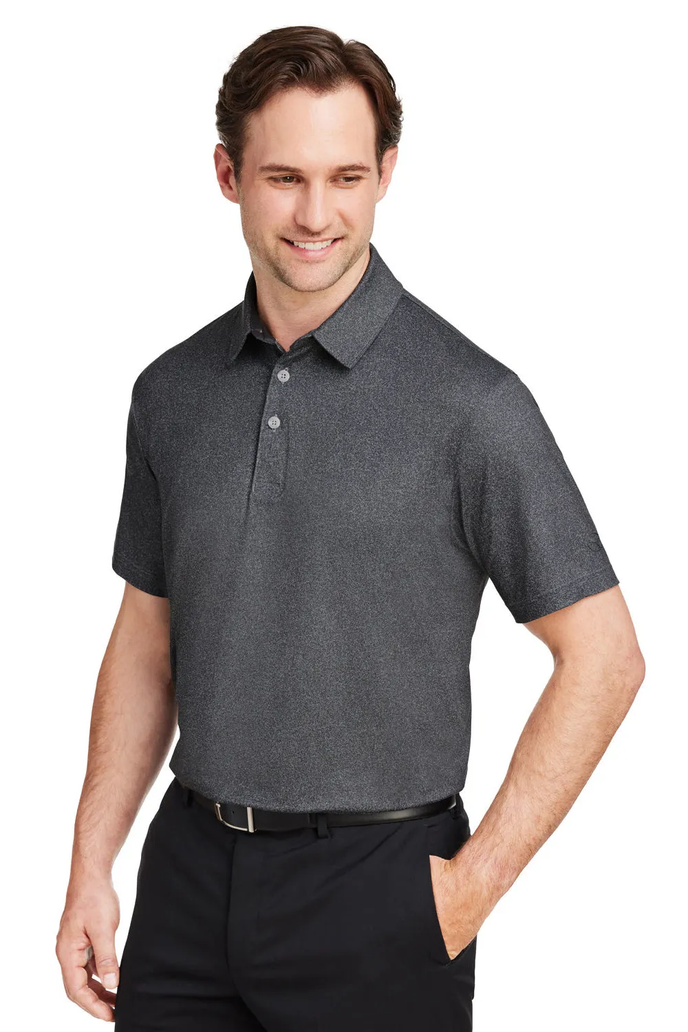 Puma Mens Cloudspun Primary Moisture Wicking Short Sleeve Polo Shirt - Black  Choose your new Clothing Puma