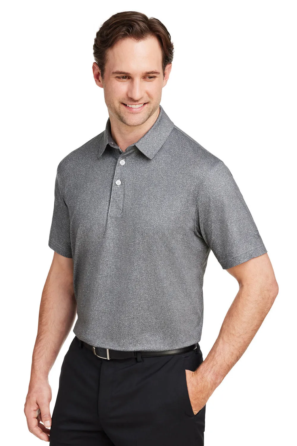 Puma Mens Cloudspun Primary Moisture Wicking Short Sleeve Polo Shirt - High Rise Grey  Choose your new Clothing Puma
