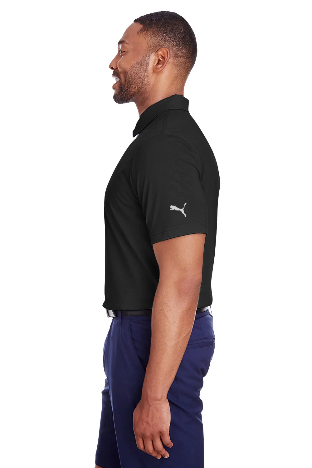 Puma Mens Fusion Performance Moisture Wicking Short Sleeve Polo Shirt - Black  Choose your new Clothing Puma