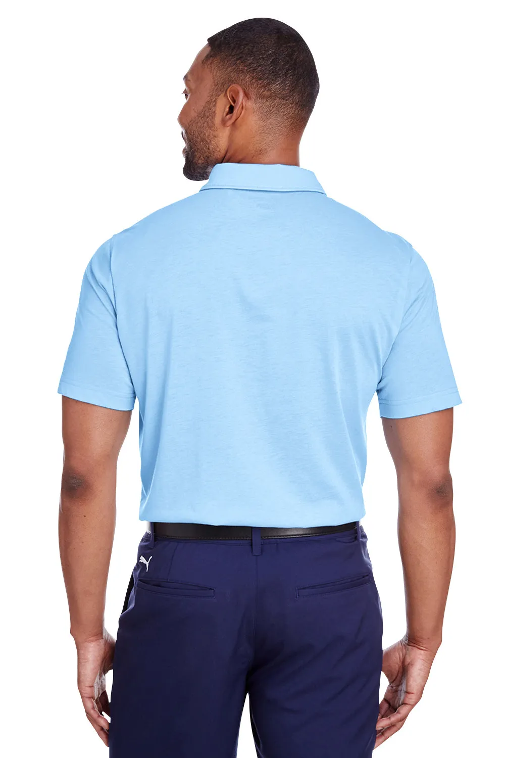 Puma Mens Fusion Performance Moisture Wicking Short Sleeve Polo Shirt - Blue Bell  Choose your new Clothing Puma