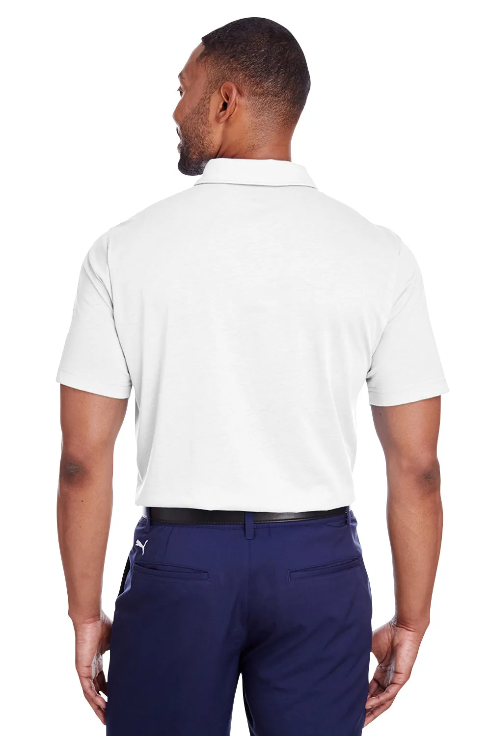 Puma Mens Fusion Performance Moisture Wicking Short Sleeve Polo Shirt - Bright White  Choose your new Clothing Puma