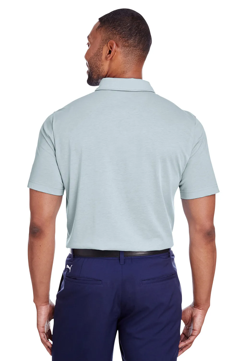 Puma Mens Fusion Performance Moisture Wicking Short Sleeve Polo Shirt - Quarry Grey  Choose your new Clothing Puma