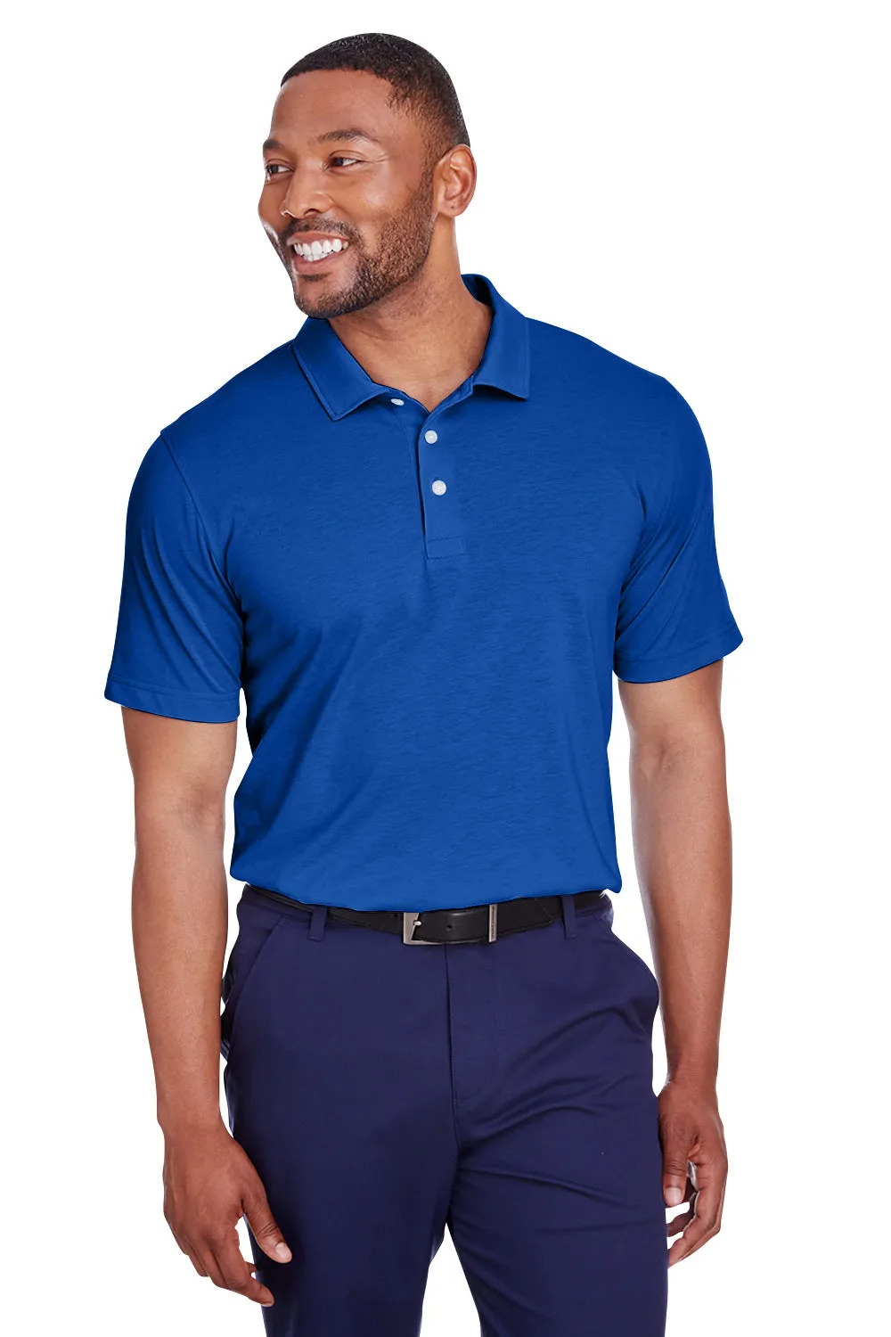 Puma Mens Fusion Performance Moisture Wicking Short Sleeve Polo Shirt - Surf The Web Blue  Choose your new Clothing Puma