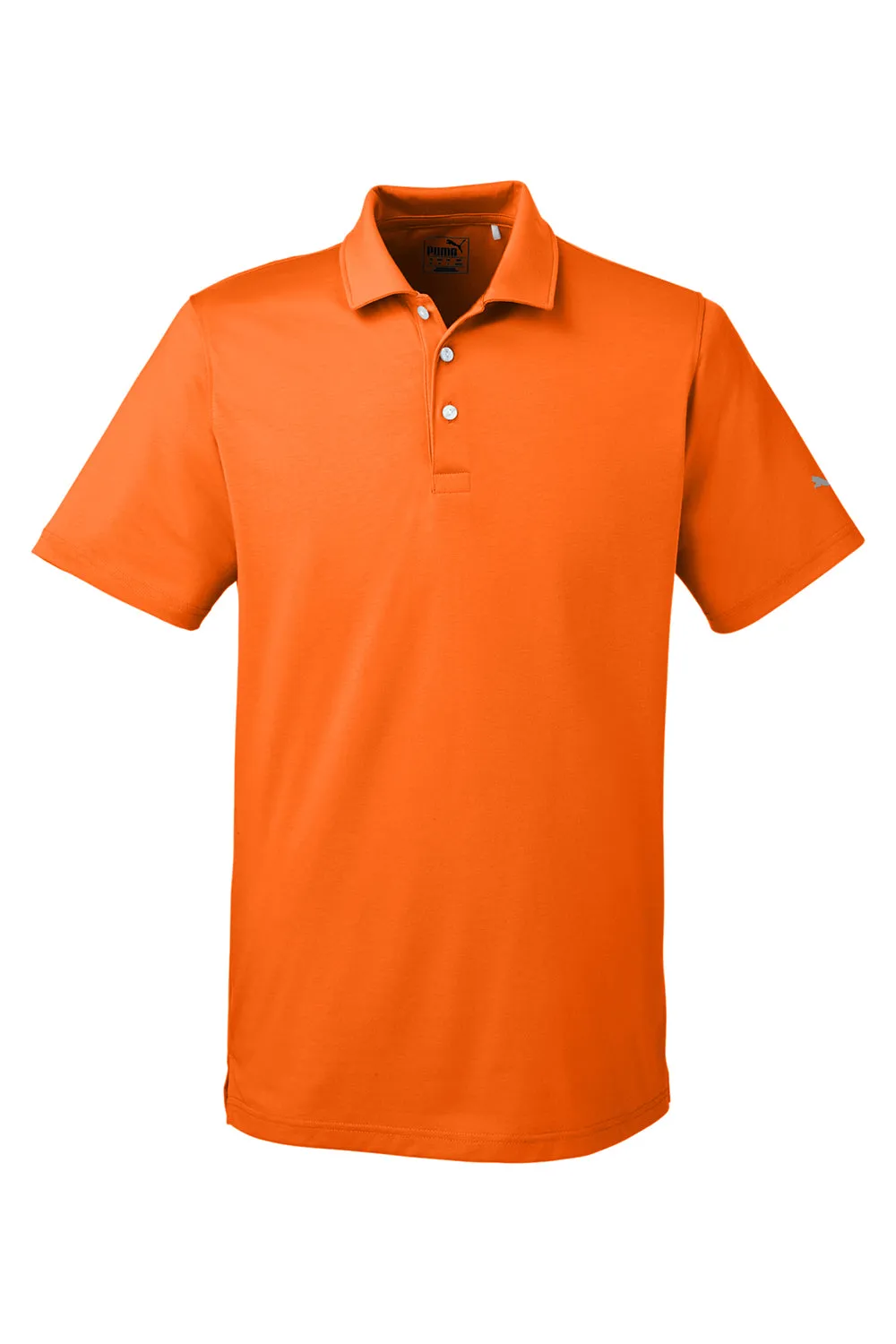Puma Mens Fusion Performance Moisture Wicking Short Sleeve Polo Shirt - Vibrant Orange  Choose your new Clothing Puma