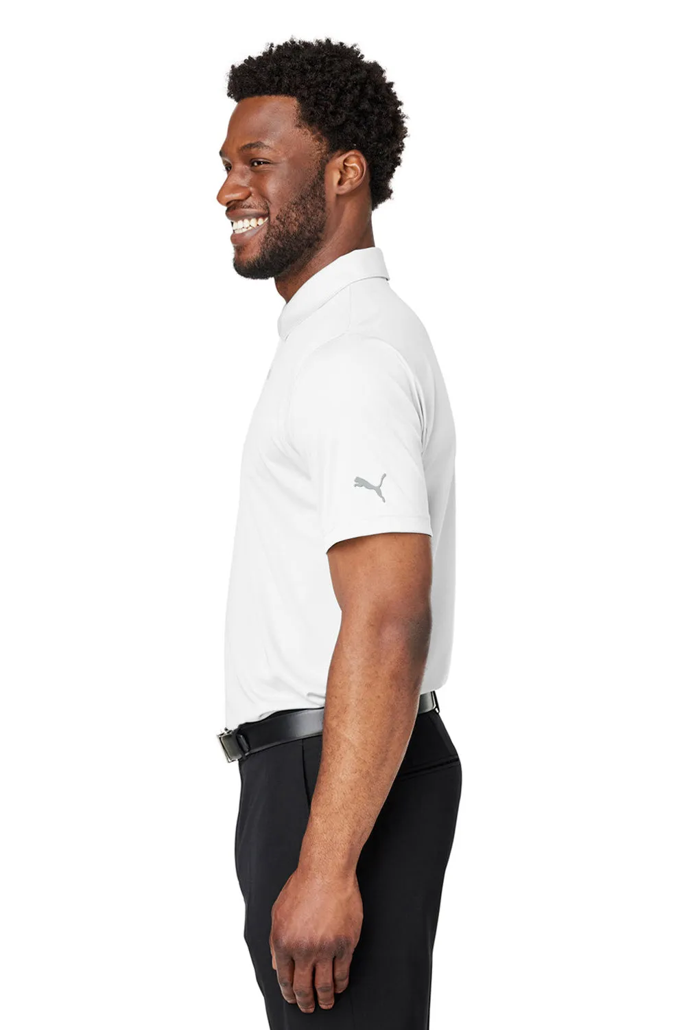 Puma Mens Gamer Moisture Wicking Short Sleeve Polo Shirt - Bright White - Closeout  Choose your new Clothing Puma