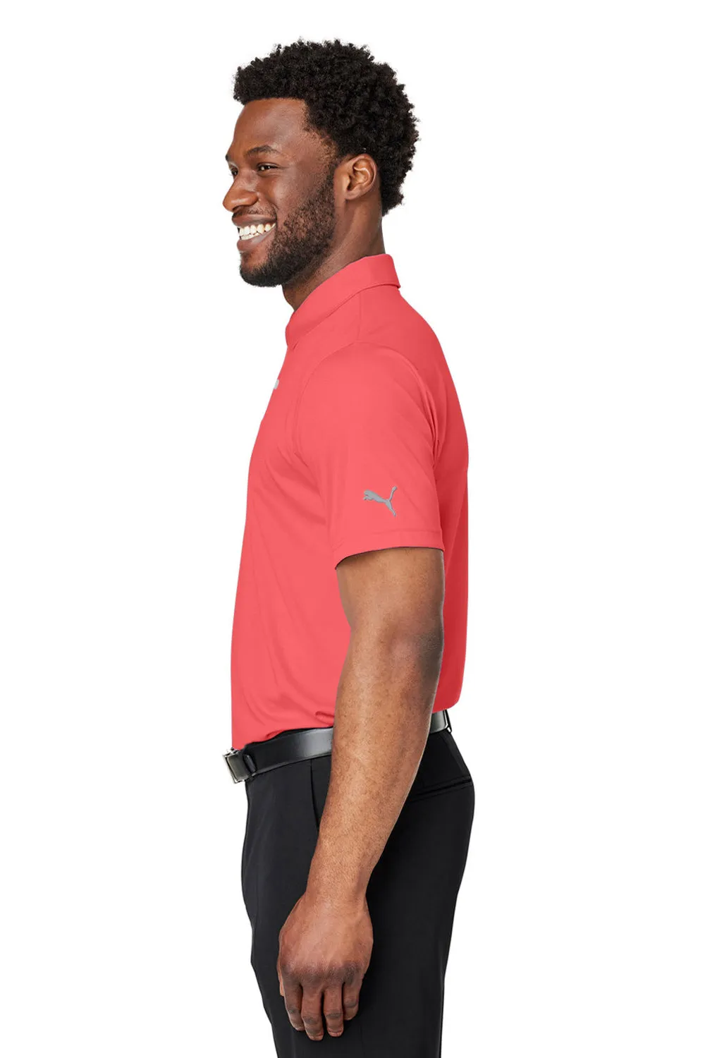 Puma Mens Gamer Moisture Wicking Short Sleeve Polo Shirt - Hot Coral - Closeout  Choose your new Clothing Puma