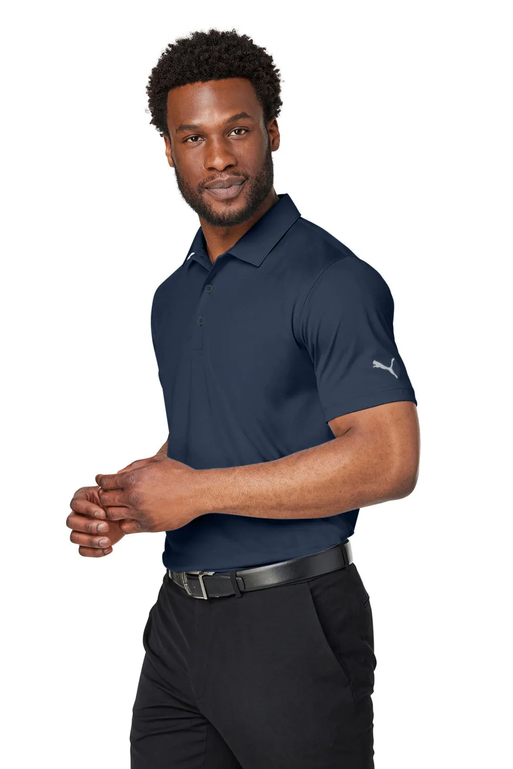 Puma Mens Gamer Moisture Wicking Short Sleeve Polo Shirt - Navy Blue - Closeout  Choose your new Clothing Puma