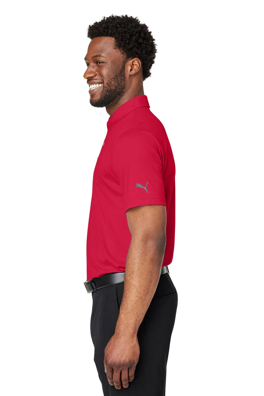 Puma Mens Gamer Moisture Wicking Short Sleeve Polo Shirt - Ski Patrol Red - Closeout  Choose your new Clothing Puma