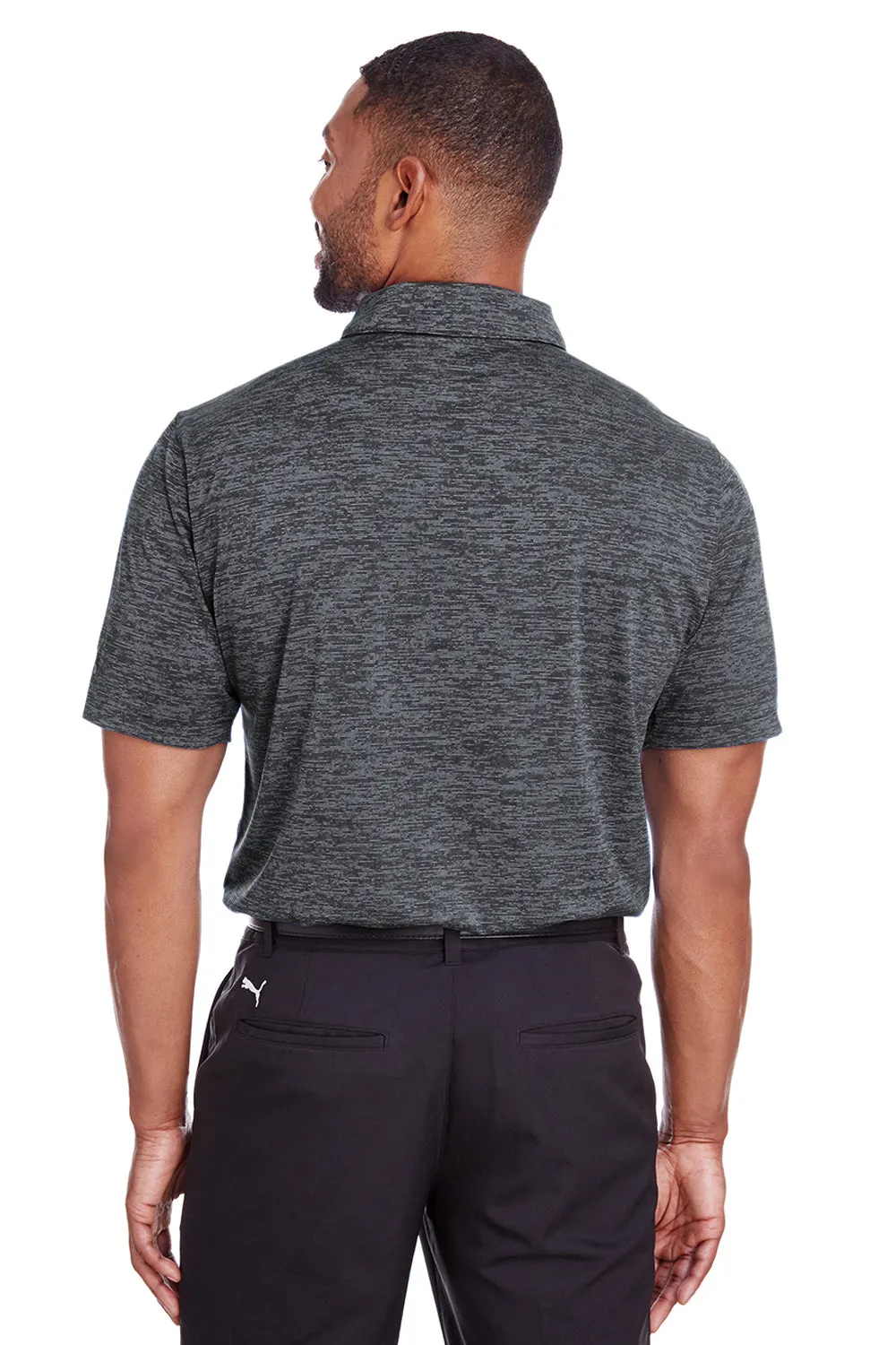 Puma Mens Icon Performance Moisture Wicking Short Sleeve Polo Shirt - Black  Choose your new Clothing Puma