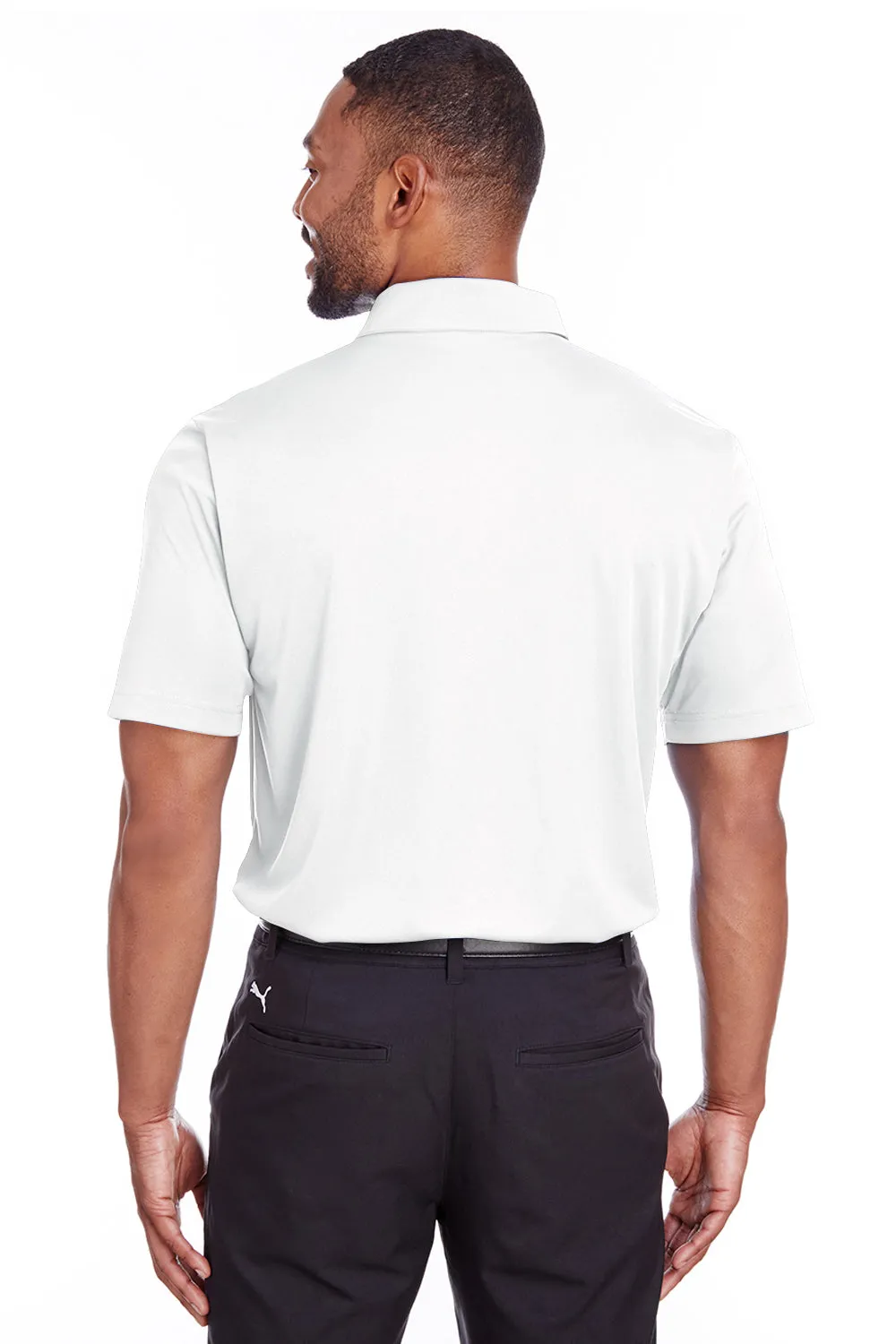 Puma Mens Icon Performance Moisture Wicking Short Sleeve Polo Shirt - Bright White  Choose your new Clothing Puma