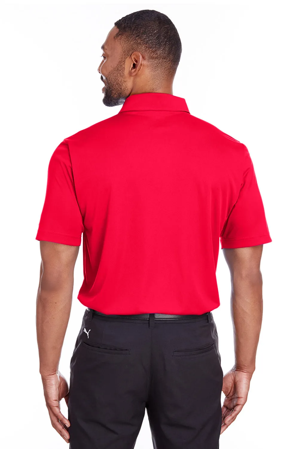 Puma Mens Icon Performance Moisture Wicking Short Sleeve Polo Shirt - High Risk Red  Choose your new Clothing Puma