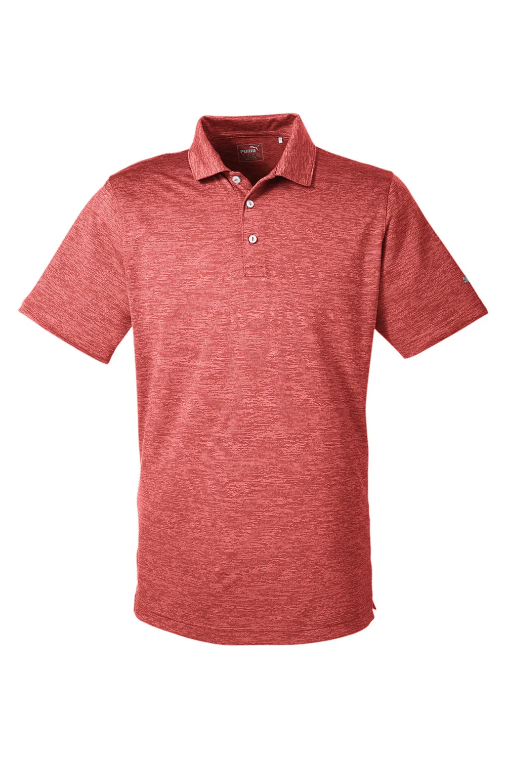 Puma Mens Icon Performance Moisture Wicking Short Sleeve Polo Shirt - High Risk Red  Choose your new Clothing Puma