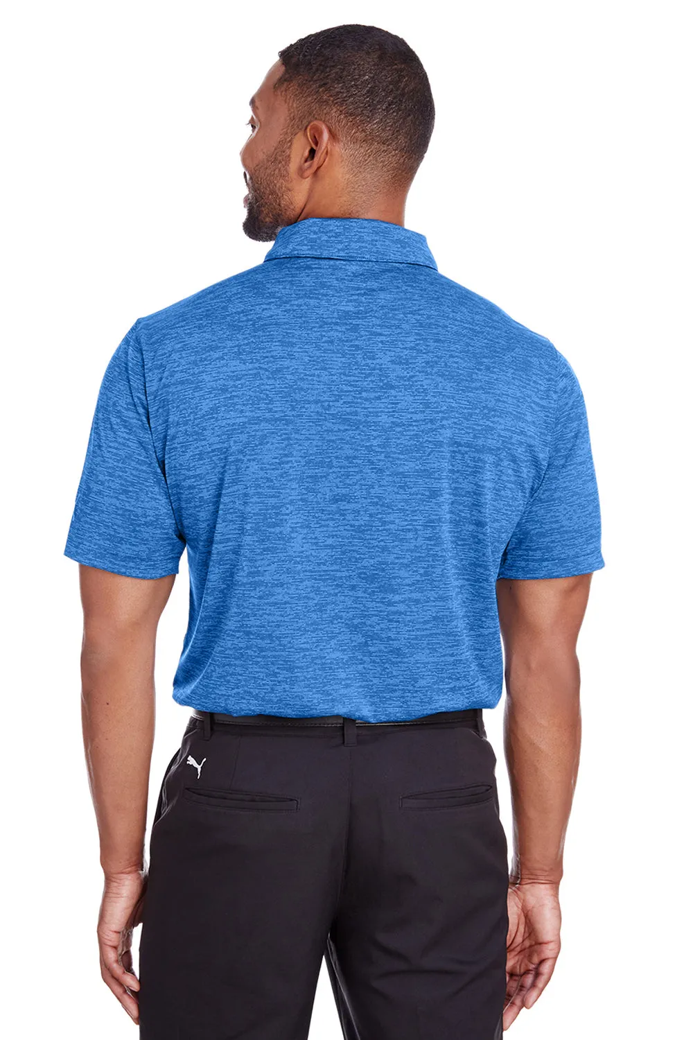 Puma Mens Icon Performance Moisture Wicking Short Sleeve Polo Shirt - Lapis Blue  Choose your new Clothing Puma