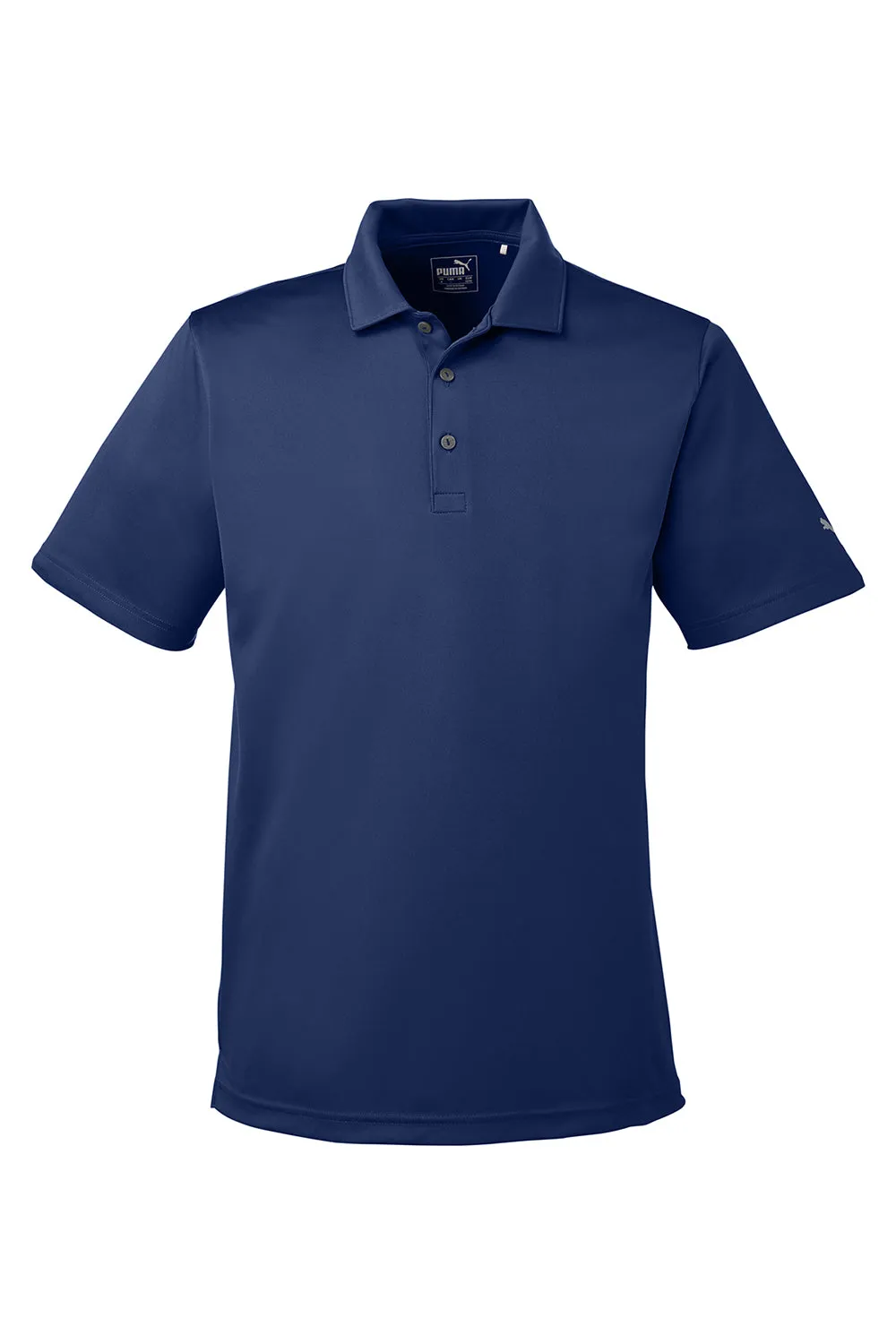 Puma Mens Icon Performance Moisture Wicking Short Sleeve Polo Shirt - Peacoat Blue  Choose your new Clothing Puma