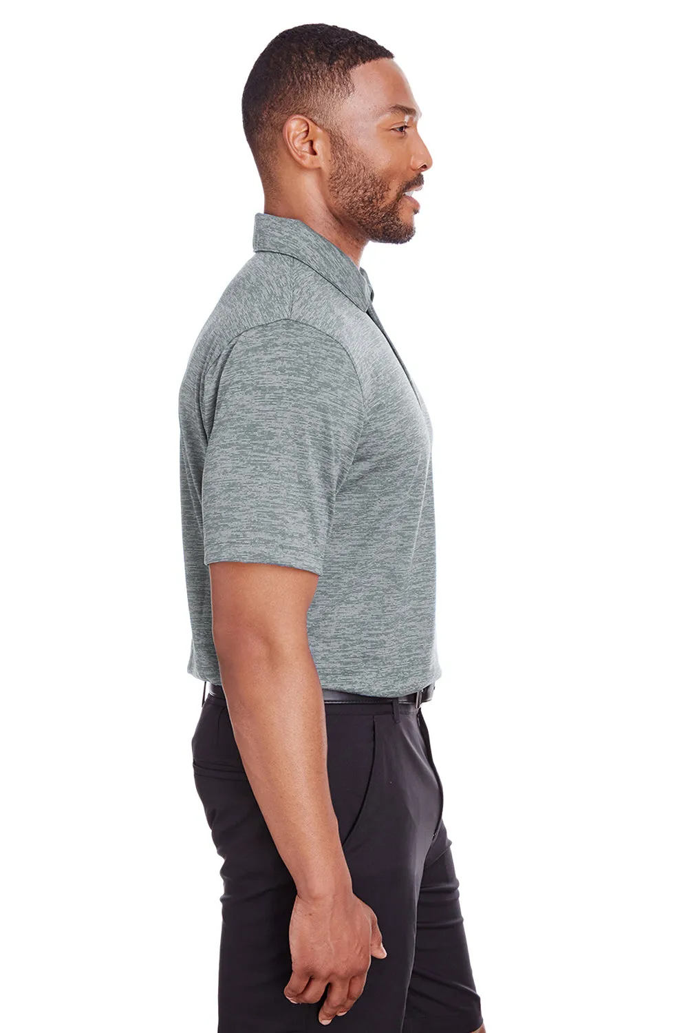 Puma Mens Icon Performance Moisture Wicking Short Sleeve Polo Shirt - Quiet Shade Grey  Choose your new Clothing Puma