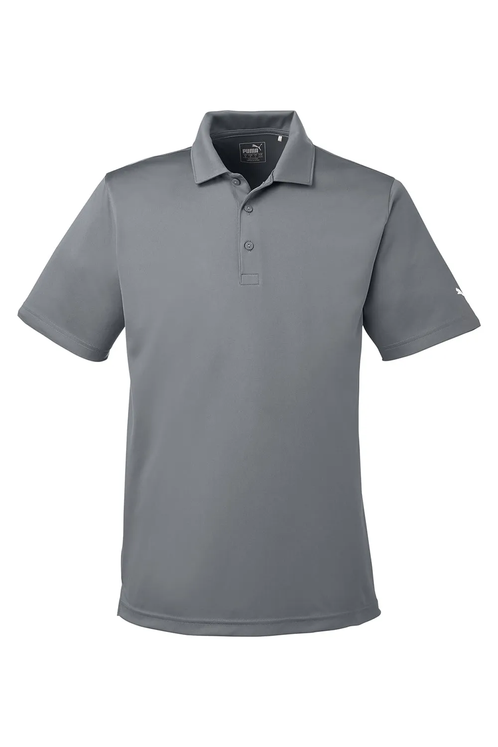 Puma Mens Icon Performance Moisture Wicking Short Sleeve Polo Shirt - Quiet Shade Grey  Choose your new Clothing Puma