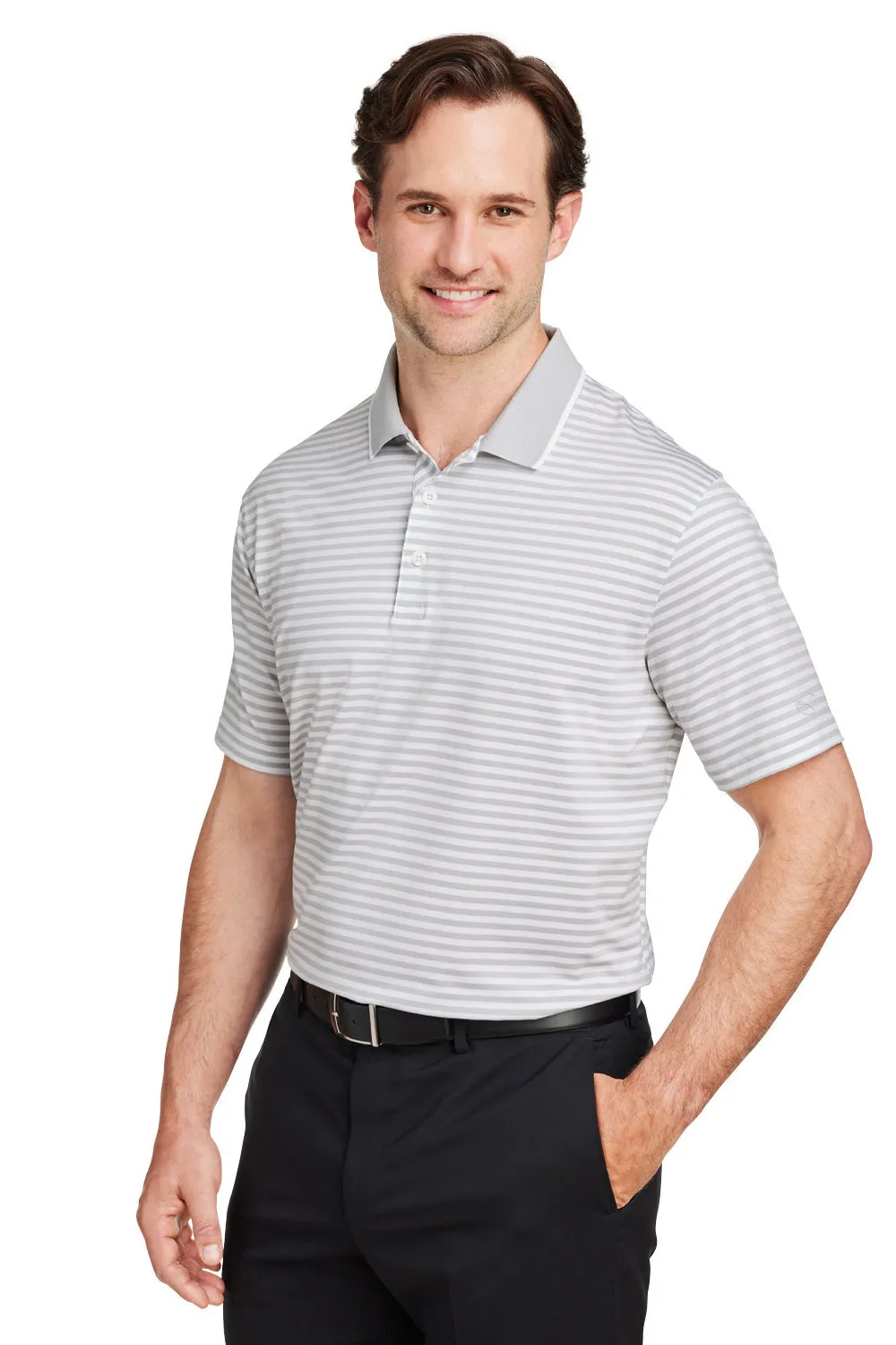 Puma Mens Mattr Feeder Moisture Wicking Short Sleeve Polo Shirt - High Rise Grey  Choose your new Clothing Puma