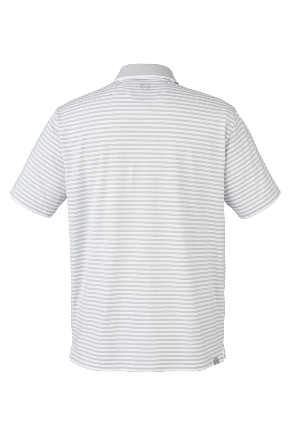 Puma Mens Mattr Feeder Moisture Wicking Short Sleeve Polo Shirt - High Rise Grey  Choose your new Clothing Puma