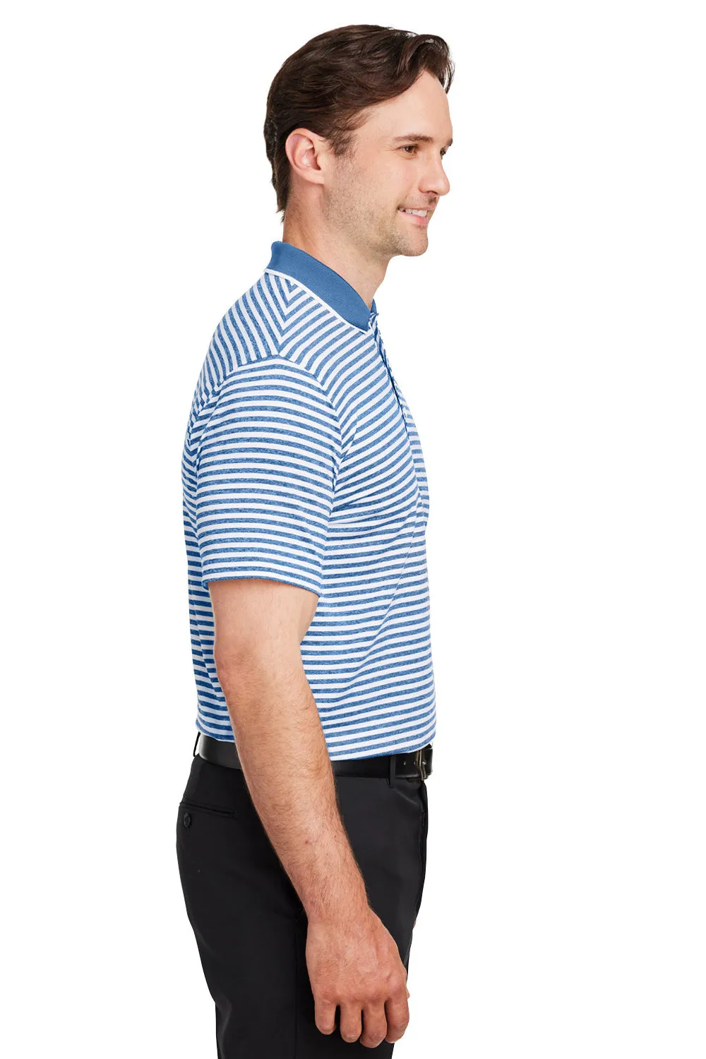 Puma Mens Mattr Feeder Moisture Wicking Short Sleeve Polo Shirt - Lake Blue  Choose your new Clothing Puma