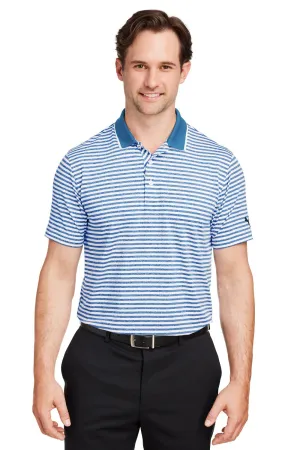 Puma Mens Mattr Feeder Moisture Wicking Short Sleeve Polo Shirt - Lake Blue  Choose your new Clothing Puma