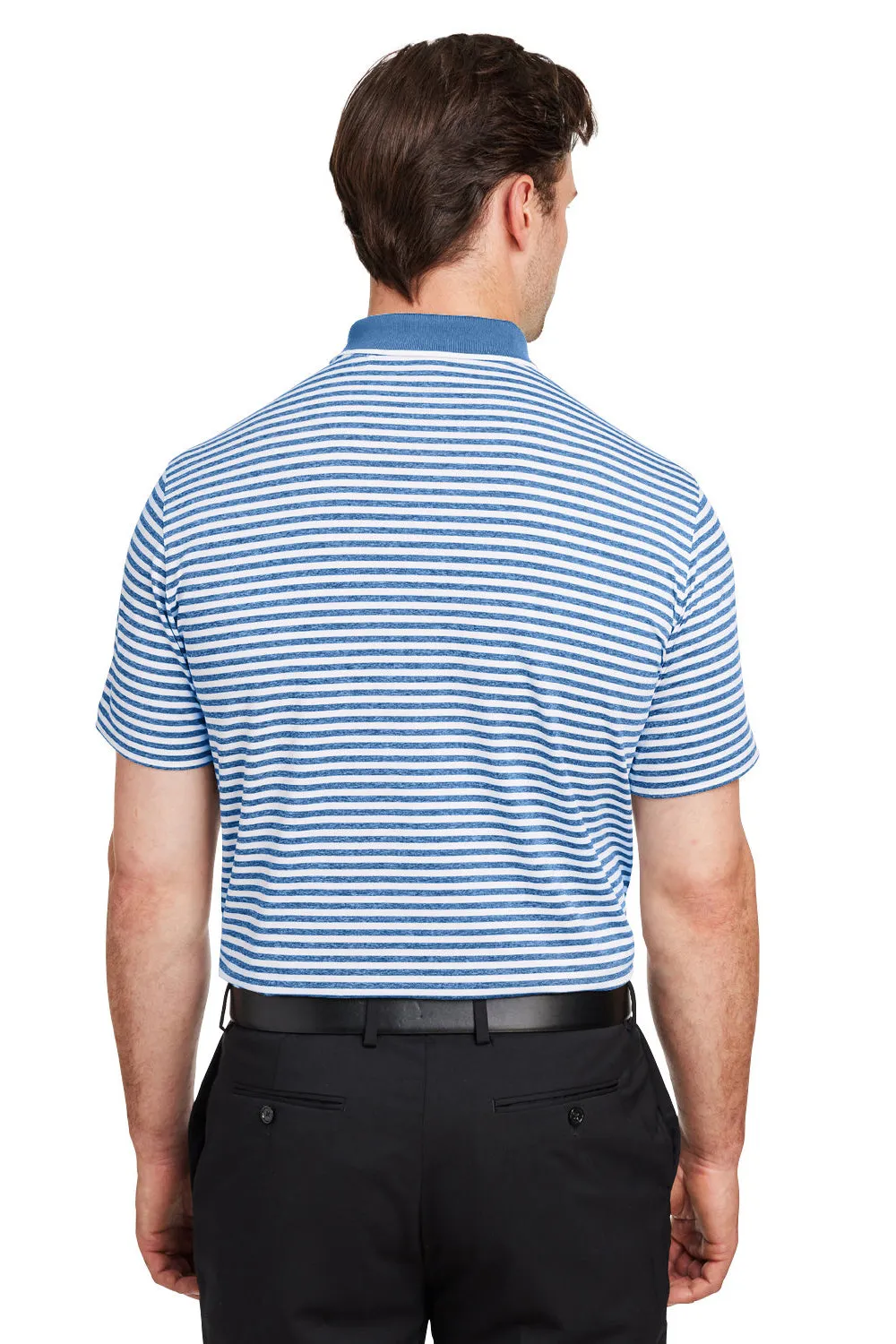 Puma Mens Mattr Feeder Moisture Wicking Short Sleeve Polo Shirt - Lake Blue  Choose your new Clothing Puma