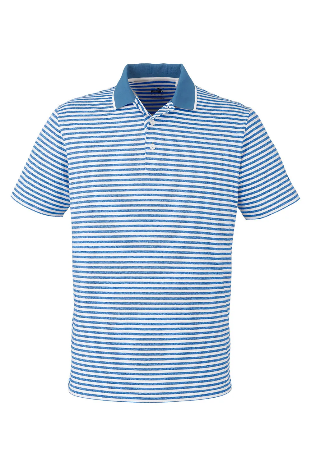 Puma Mens Mattr Feeder Moisture Wicking Short Sleeve Polo Shirt - Lake Blue  Choose your new Clothing Puma
