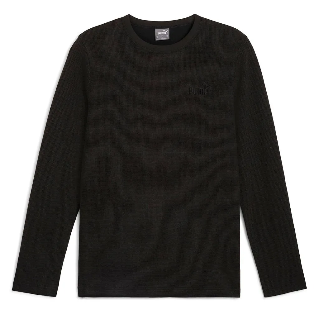 Puma Men's Puma ESS Elevated Waffle L/S Tee