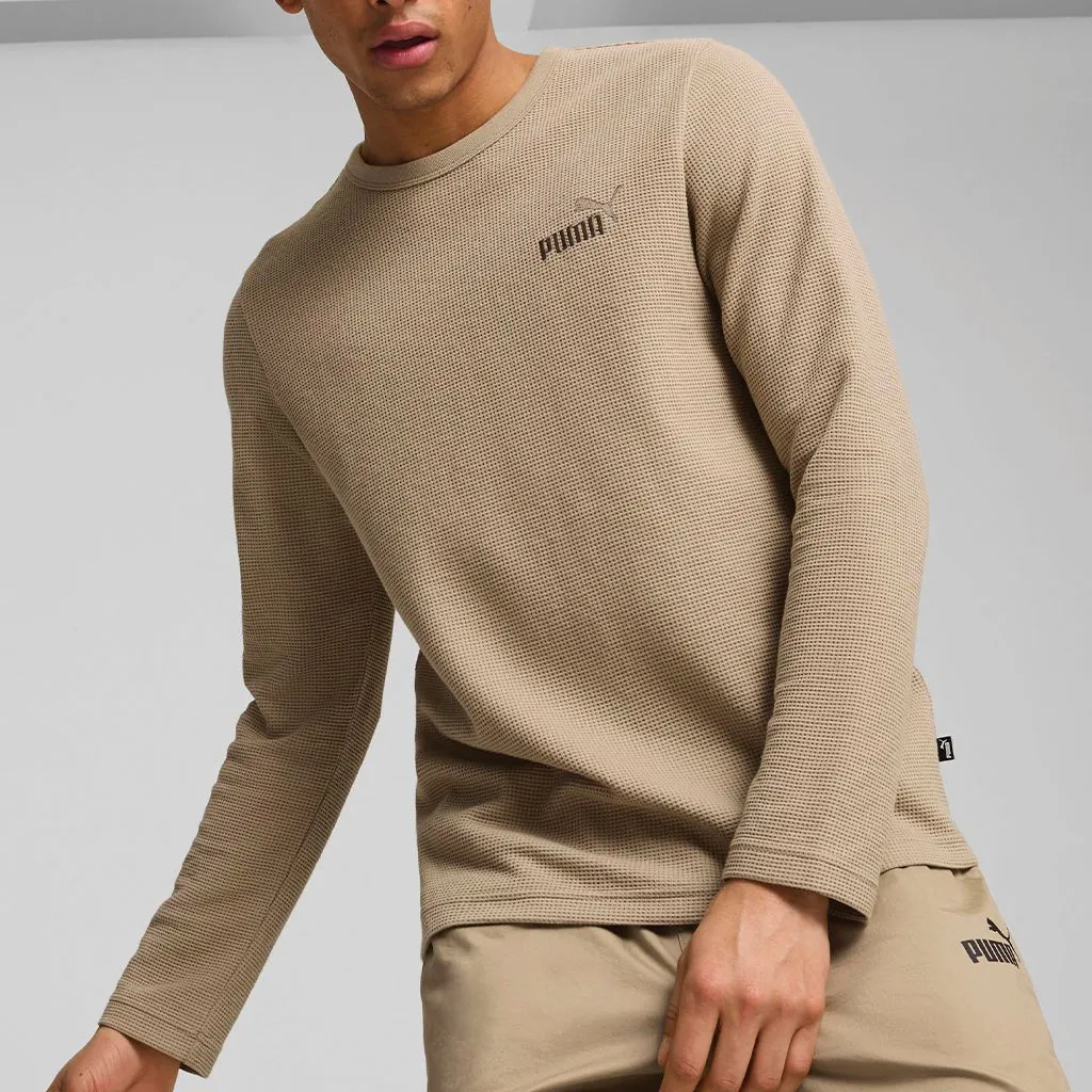 Puma Men's Puma ESS Elevated Waffle L/S Tee