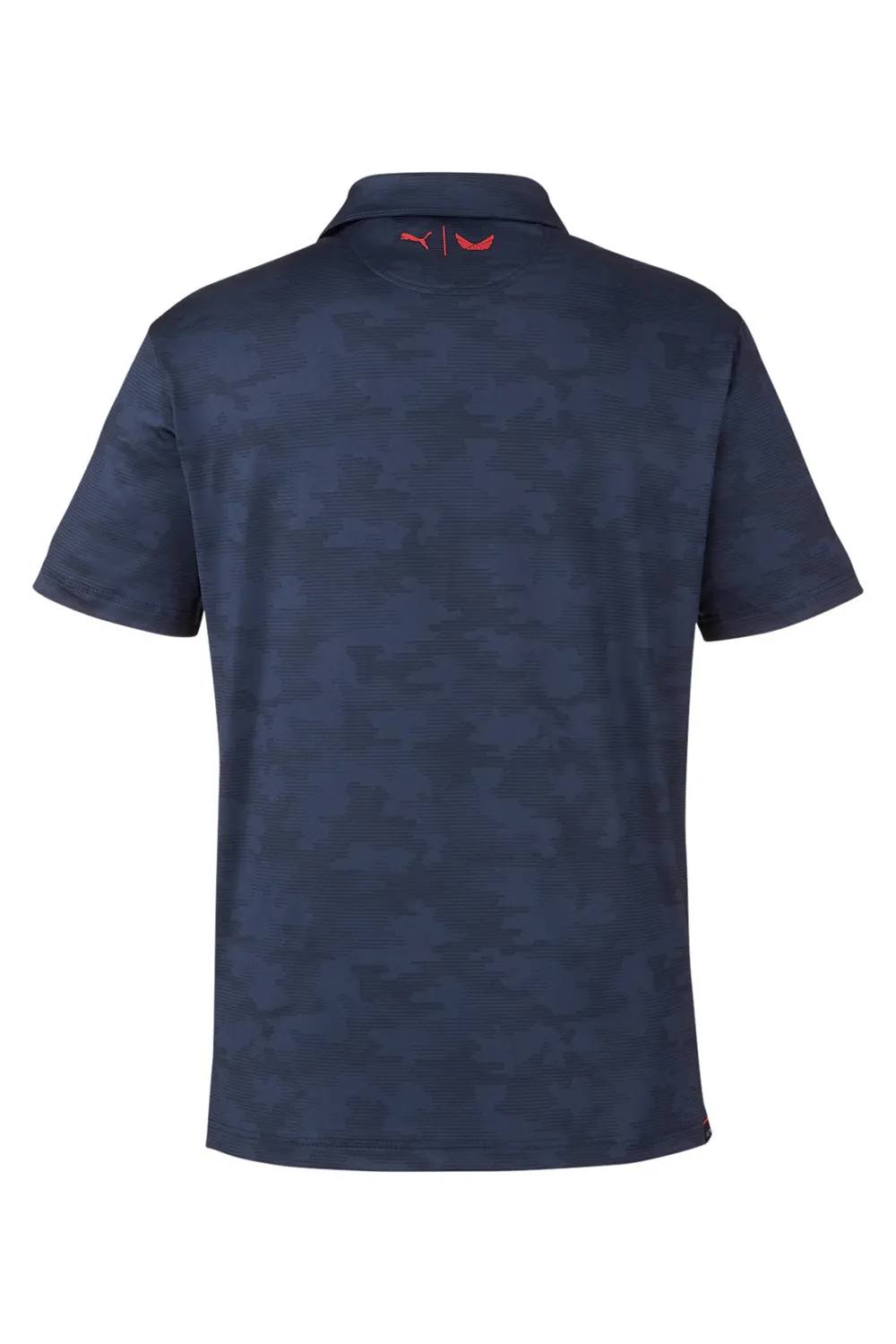 Puma Mens Volition Moisture Wicking Camo Short Sleeve Polo Shirt - Navy Blue  Choose your new Clothing Puma