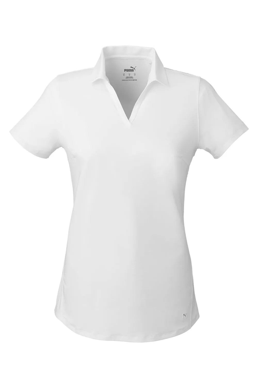 Puma Womens Cloudspun Free Moisture Wicking Short Sleeve Polo Shirt - Bright White  Choose your new Clothing Puma