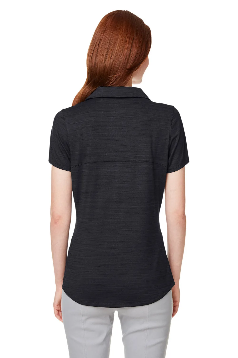 Puma Womens Cloudspun Free Moisture Wicking Short Sleeve Polo Shirt - Heather Black  Choose your new Clothing Puma
