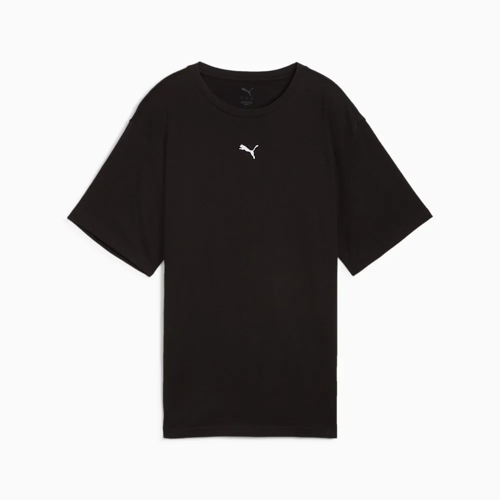 PUMA WOMEN'S ESSENTIALS RELAX BLACK TEE