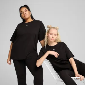 PUMA WOMEN'S ESSENTIALS RELAX BLACK TEE