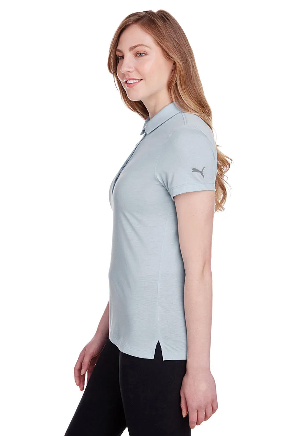 Puma Womens Fusion Performance Moisture Wicking Short Sleeve Polo Shirt - Quarry Grey  Choose your new Clothing Puma