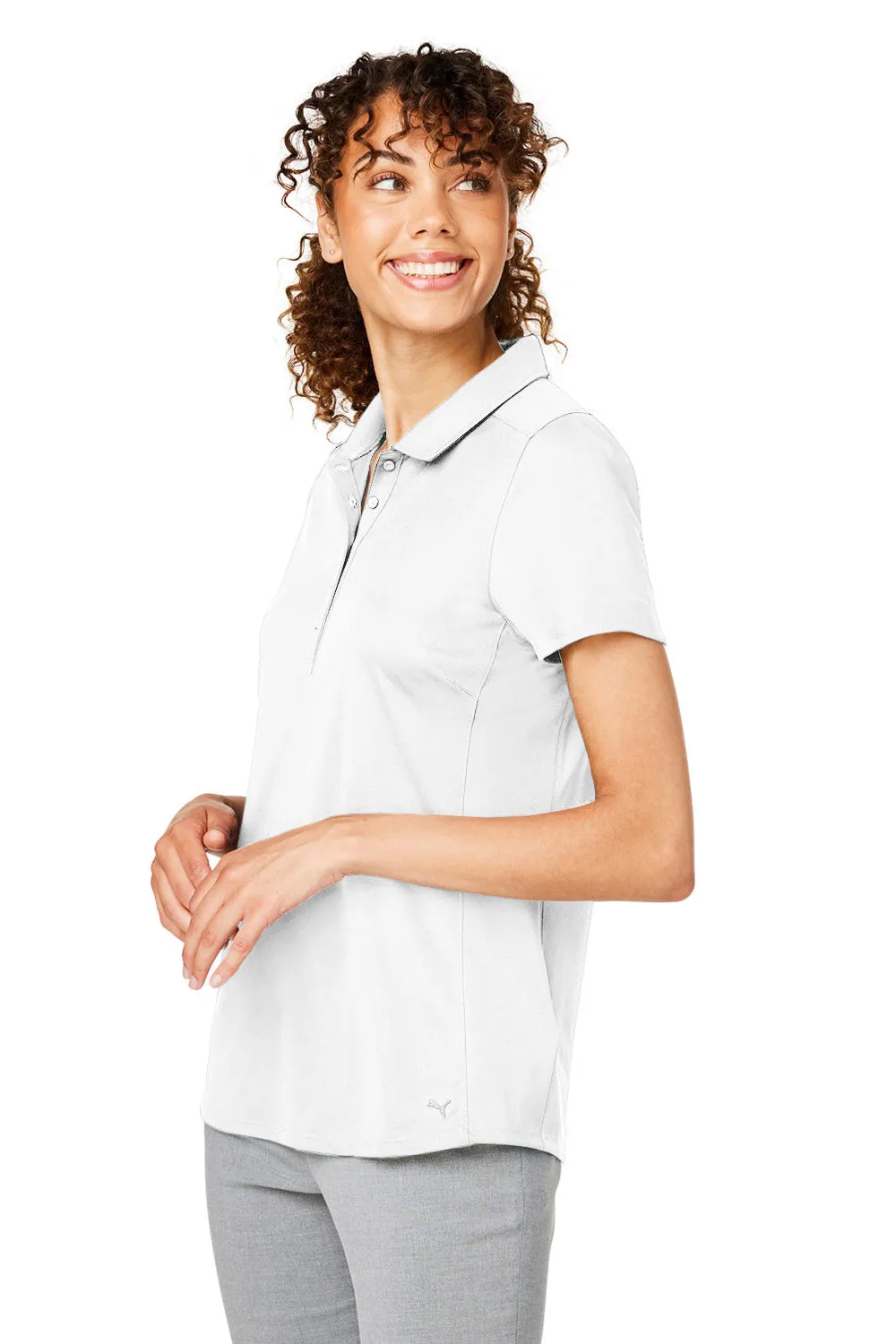 Puma Womens Gamer Moisture Wicking Short Sleeve Polo Shirt - Bright White - Closeout  Choose your new Clothing Puma