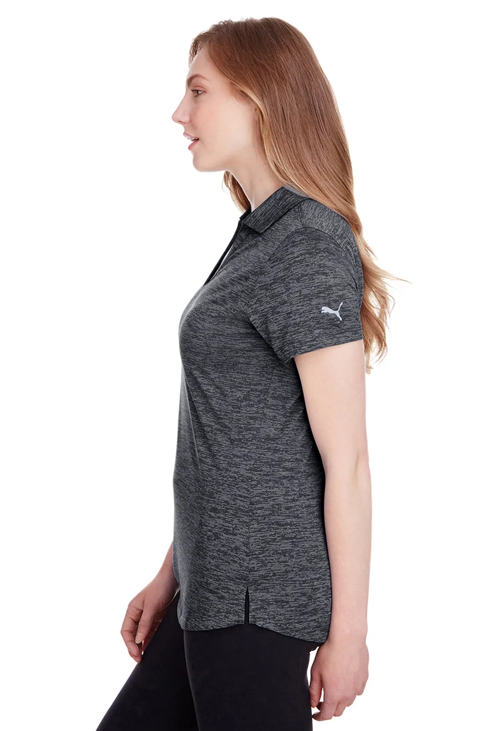 Puma Womens Icon Performance Moisture Wicking Short Sleeve Polo Shirt - Black  Choose your new Clothing Puma
