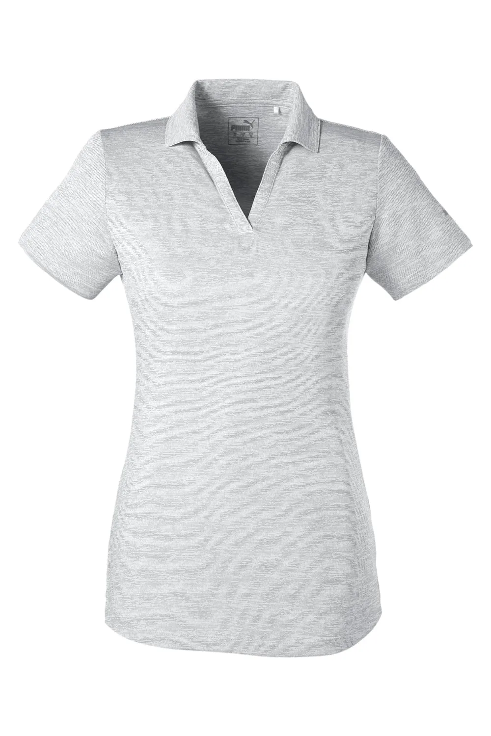 Puma Womens Icon Performance Moisture Wicking Short Sleeve Polo Shirt - Bright White