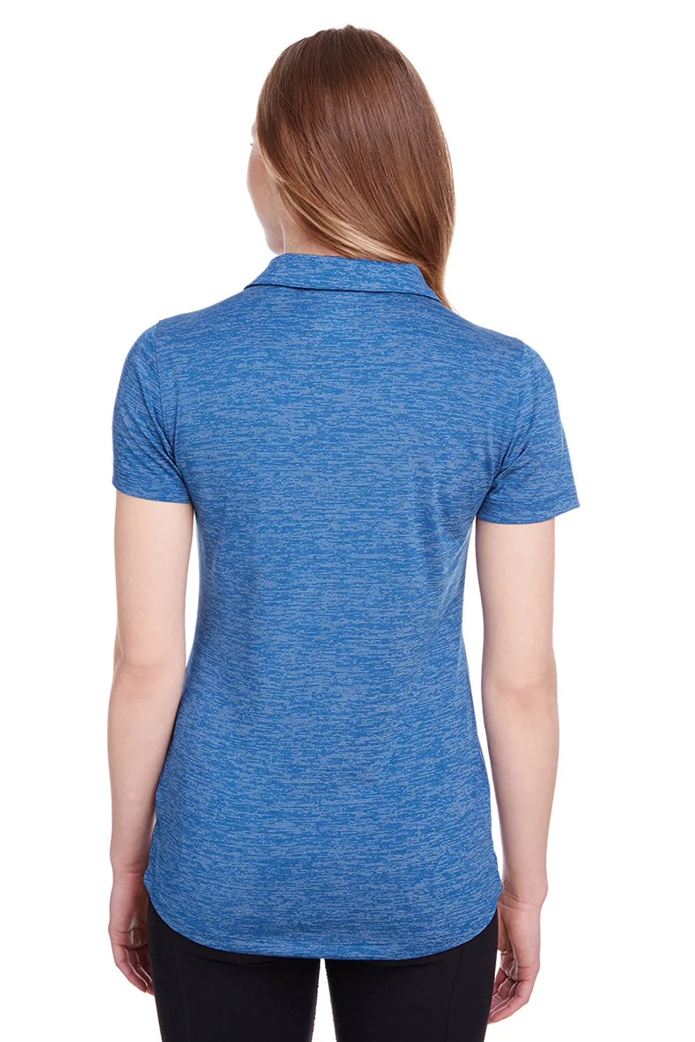 Puma Womens Icon Performance Moisture Wicking Short Sleeve Polo Shirt - Lapis Blue  Choose your new Clothing Puma
