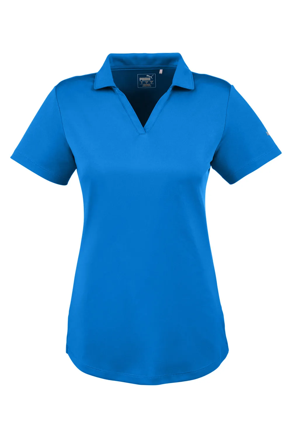 Puma Womens Icon Performance Moisture Wicking Short Sleeve Polo Shirt - Lapis Blue  Choose your new Clothing Puma