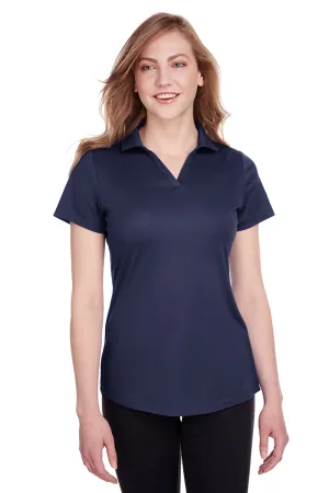 Puma Womens Icon Performance Moisture Wicking Short Sleeve Polo Shirt - Peacoat Blue  Choose your new Clothing Puma