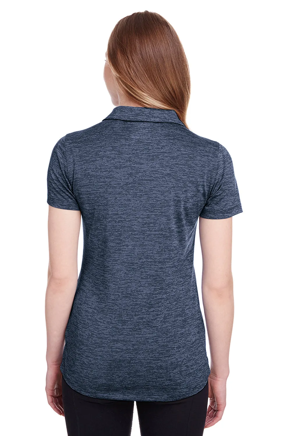 Puma Womens Icon Performance Moisture Wicking Short Sleeve Polo Shirt - Peacoat Blue  Choose your new Clothing Puma