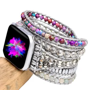Purple Emperor Stone Natural Stone Watch Band 