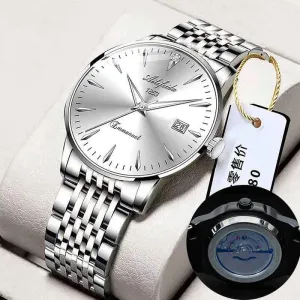 Quartz Hollow Watch Men's Back Cover Transparent 