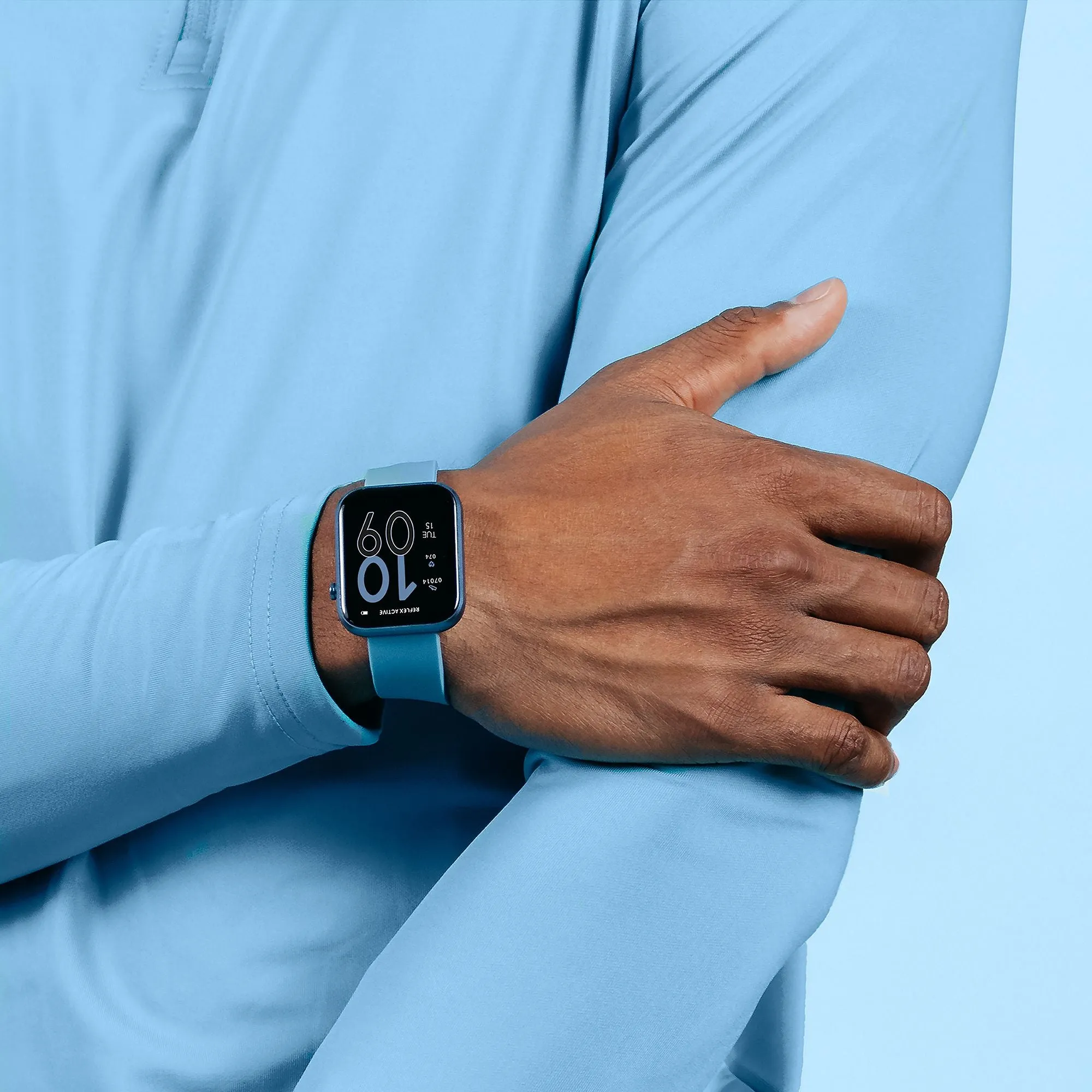 Reflex Active Series 12 Denim Silicone Smartwatch RA12-2153