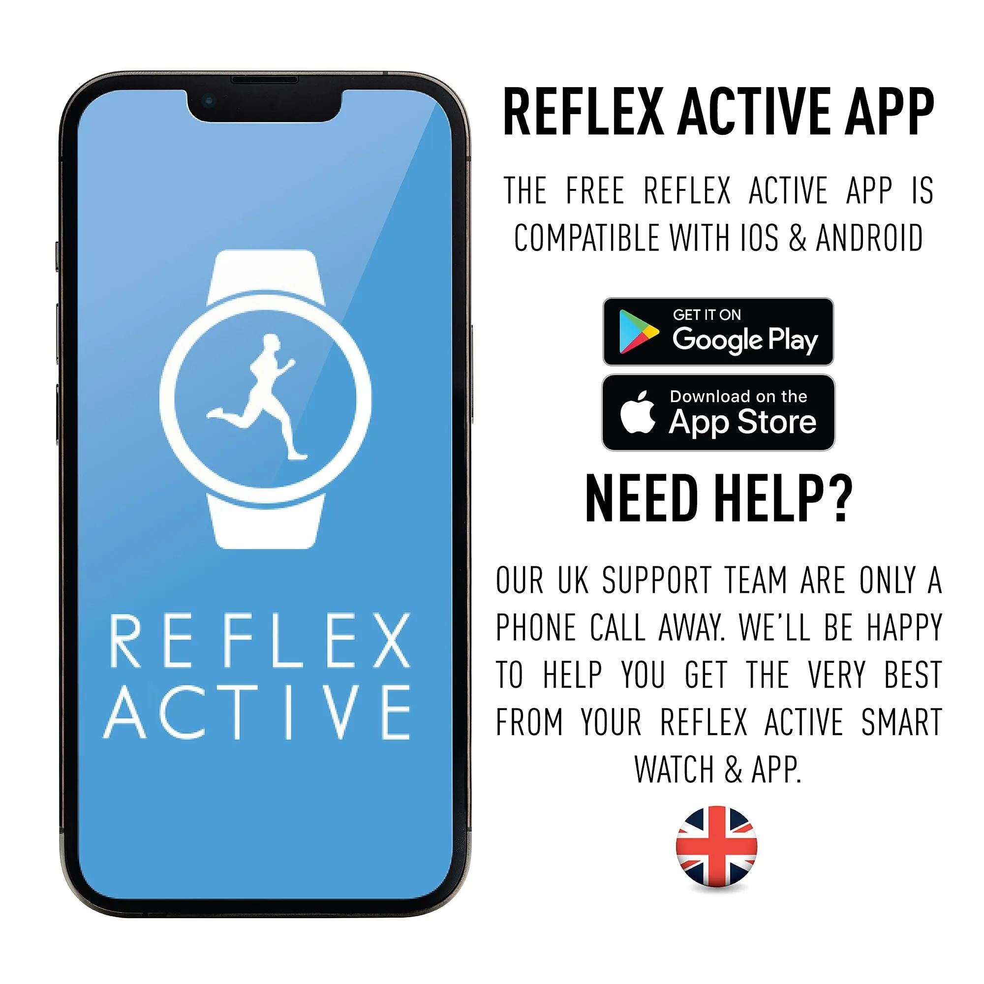 Reflex Active Series 12 Denim Silicone Smartwatch RA12-2153