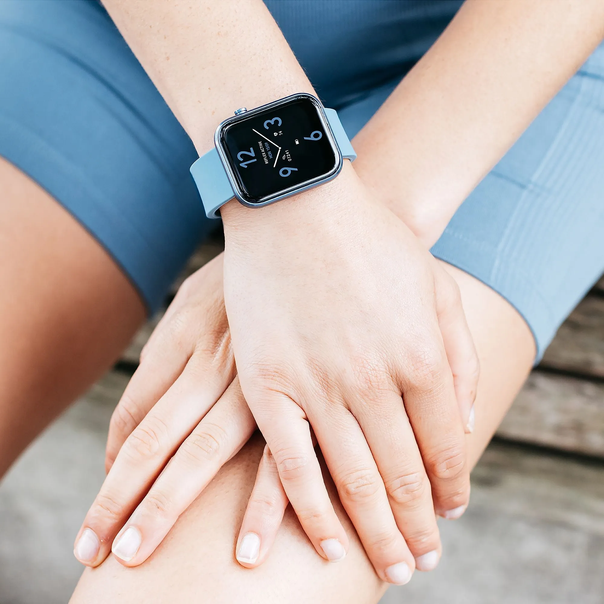 Reflex Active Series 12 Denim Silicone Smartwatch RA12-2153